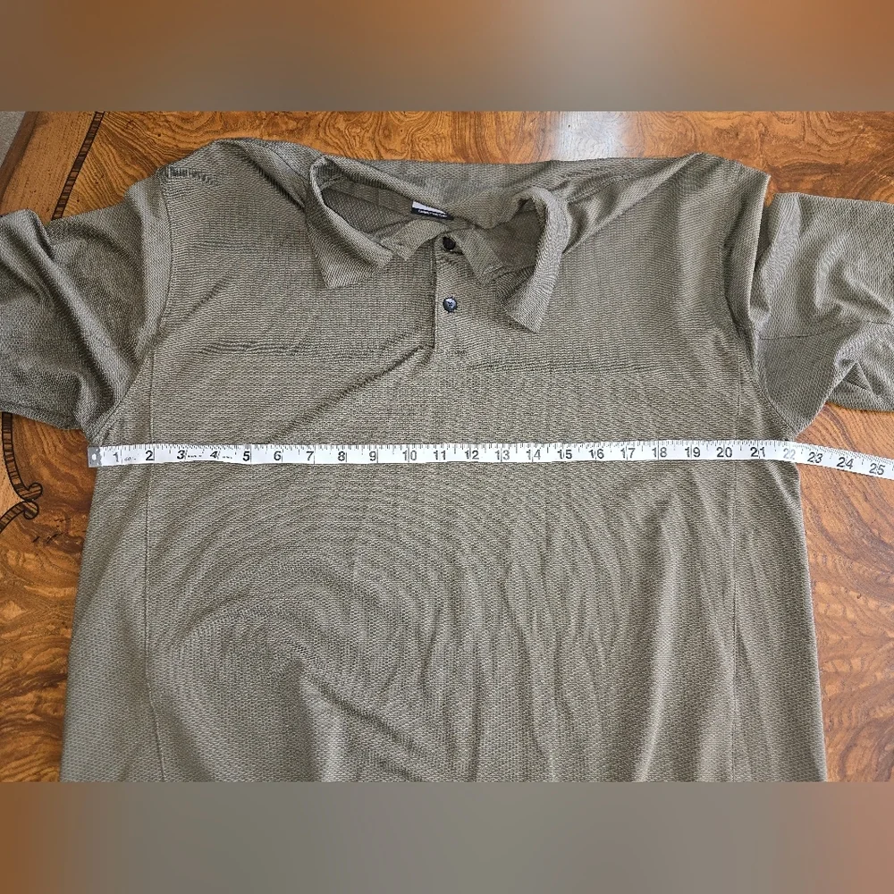 Nike Golf Dri Fit Mens Textured Polo Shirt, Large, Olive Brown, Duro-last Logo